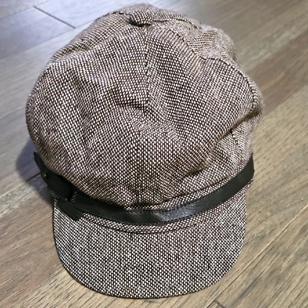 Brown Tweed Cap with Brown Band